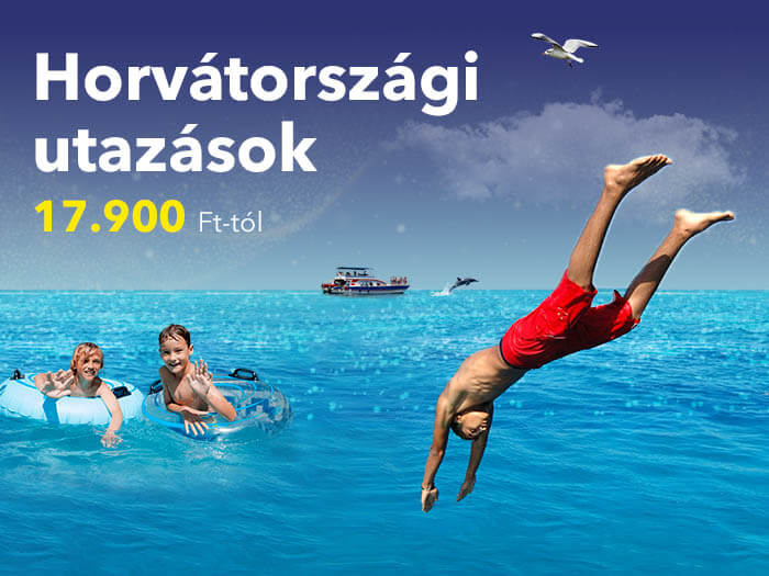 Horvátországi utazások - Csobbanó, nyaraló és körutas programok Horvátországba
