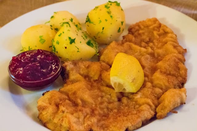 Ebéd Salzburgban egy osztrák étteremben