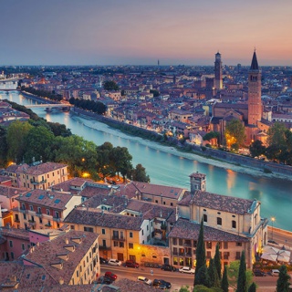 Észak-Itália gyöngyszemei-Verona látkép